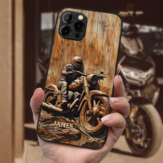 Never Underestimate An Old Man With A Motorcycle - Personalized Biker Phone Case