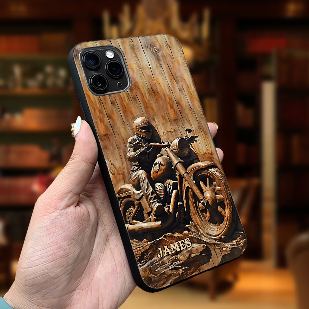 Never Underestimate An Old Man With A Motorcycle - Personalized Biker Phone Case