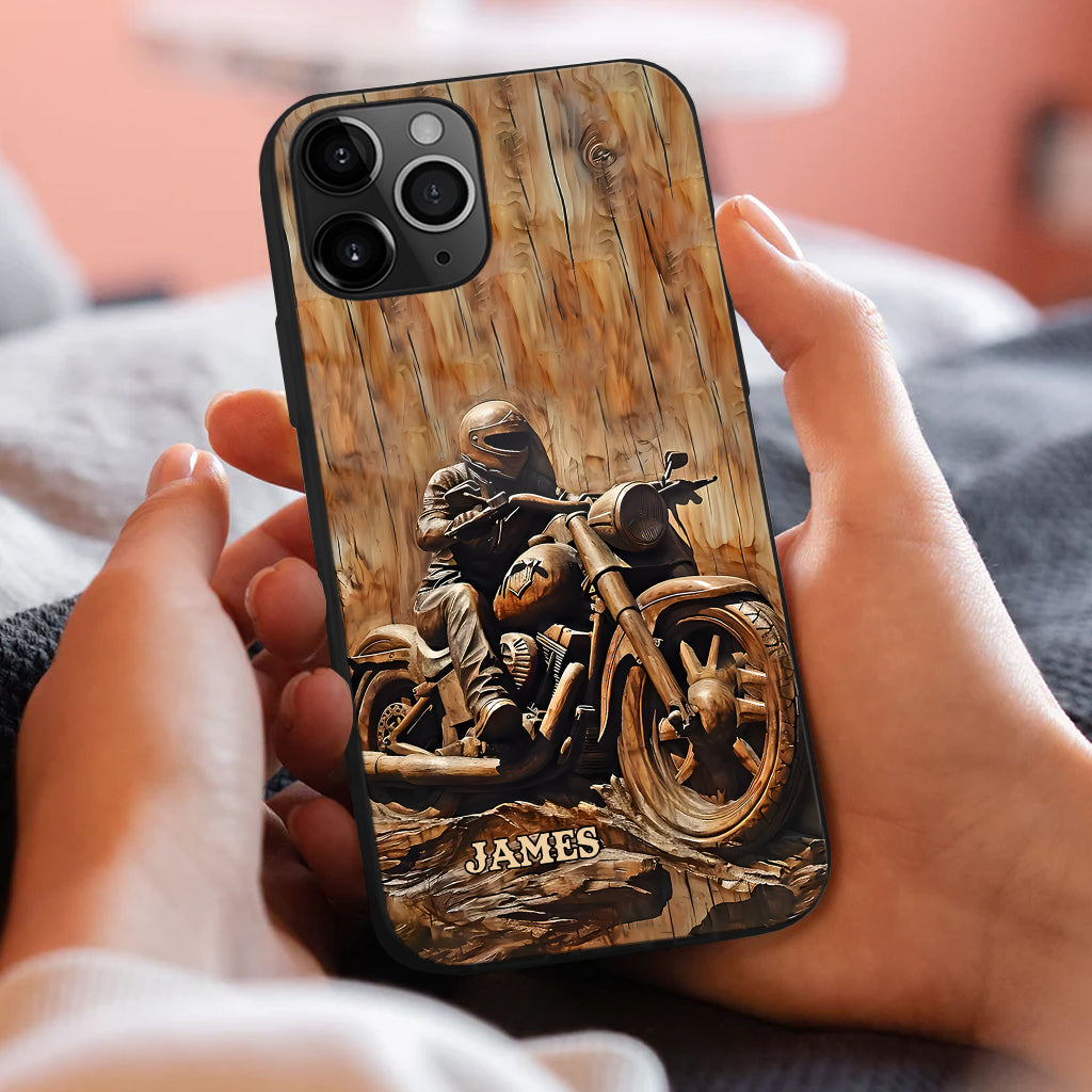 Never Underestimate An Old Man With A Motorcycle - Personalized Biker Phone Case