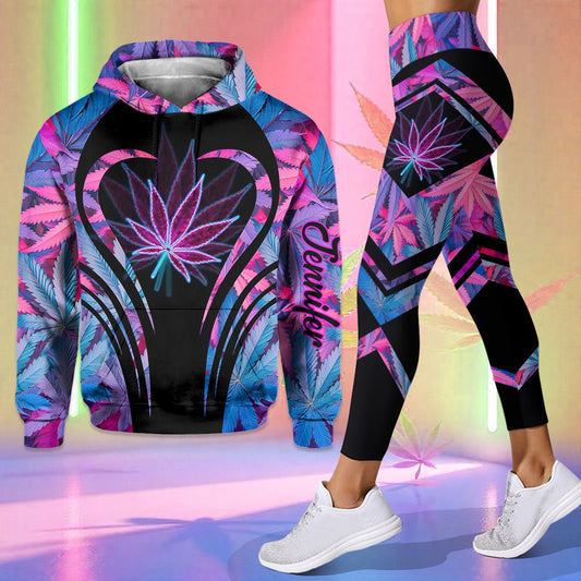Stunning Leaf - Personalized Weed Hoodie and Leggings