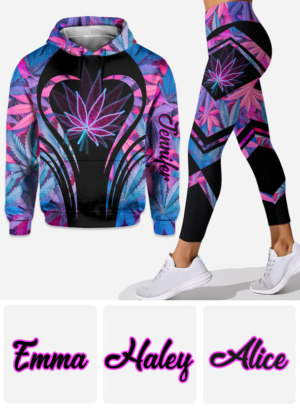 Stunning Leaf - Personalized Weed Hoodie and Leggings
