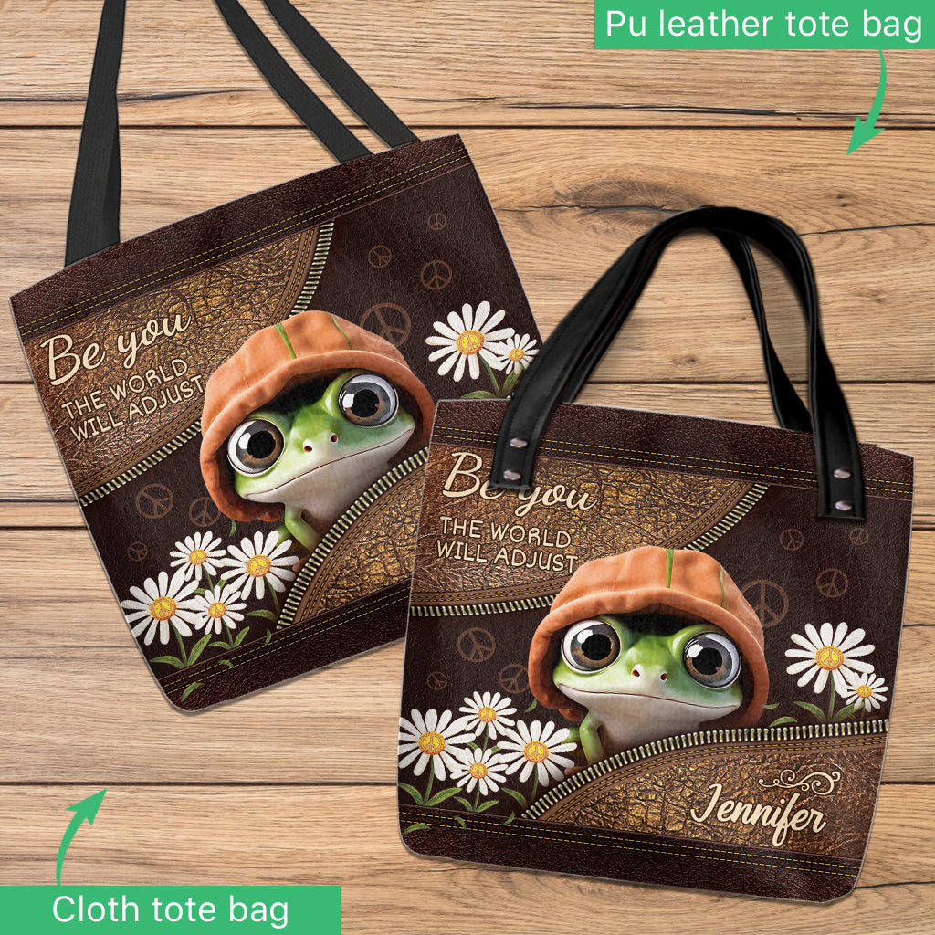 Be You The World Will Adjust - Personalized Hippie Tote Bag