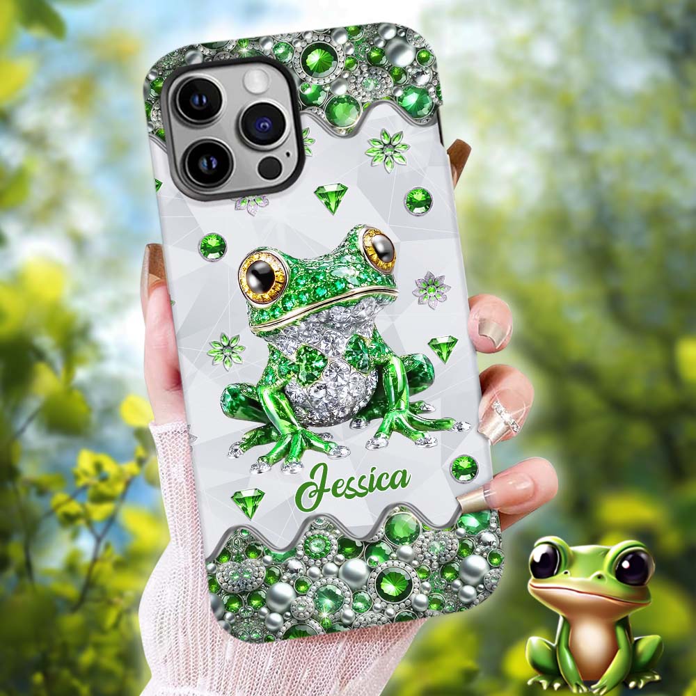 Just A Girl Who Loves Frogs - Personalized Frog Full Print Phone Case