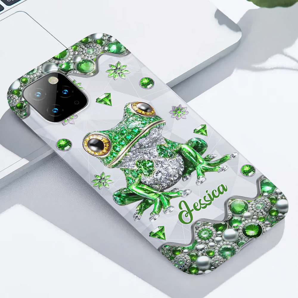 Just A Girl Who Loves Frogs - Personalized Frog Full Print Phone Case