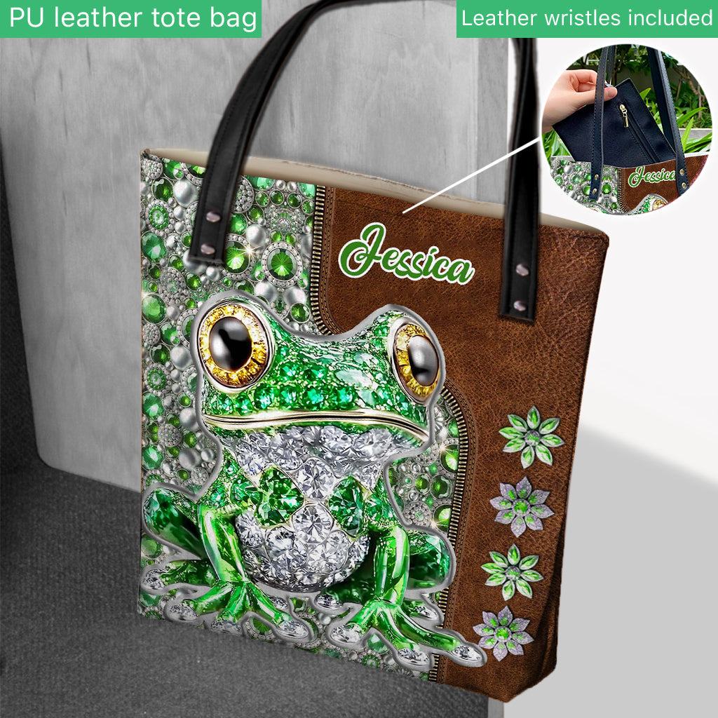 Just A Girl Who Loves Frogs - Personalized Frog Tote Bag