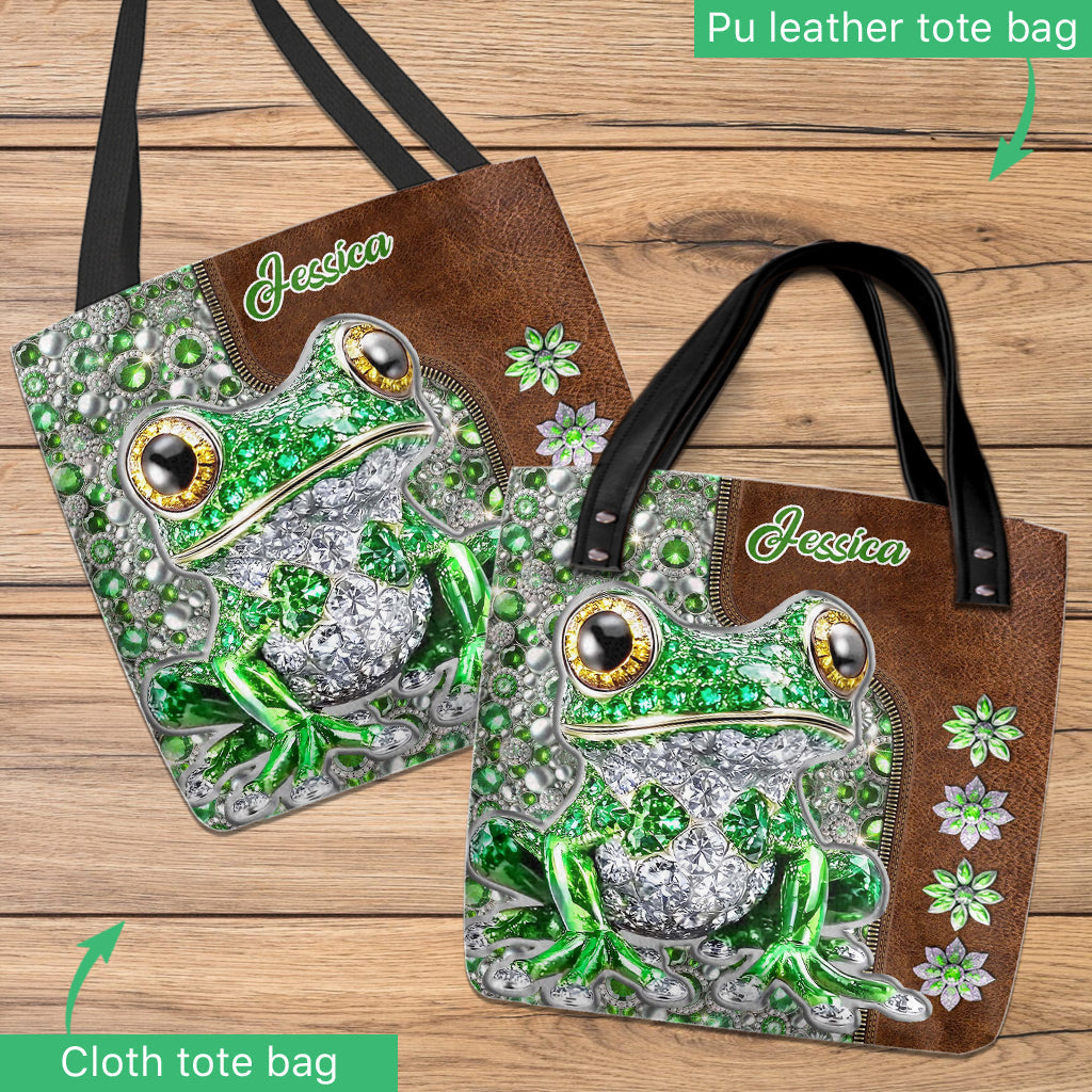 Just A Girl Who Loves Frogs - Personalized Frog Tote Bag