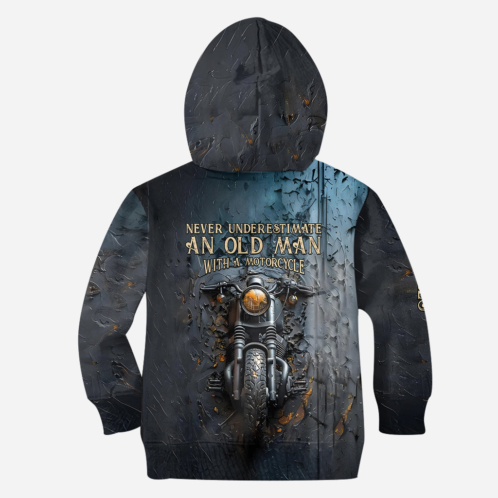 Never Underestimate An Old Man With A Motorcycle - Personalized Biker All Over Shirt