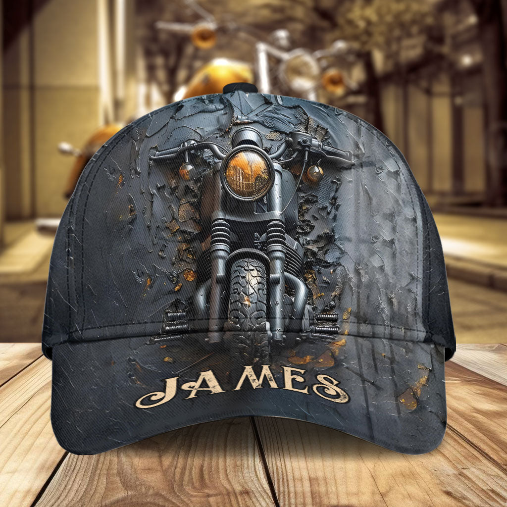 Never Underestimate An Old Man With A Motorcycle - Personalized Biker Classic Cap