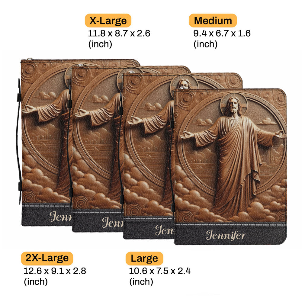 I'm A Child Of God - Personalized Christian Leather Bible Cover Bag