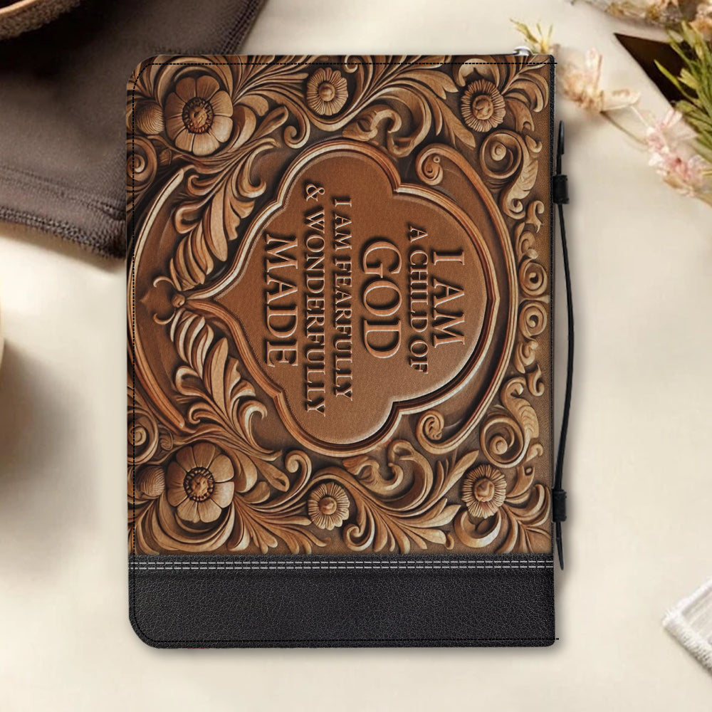 I'm A Child Of God - Personalized Christian Leather Bible Cover Bag