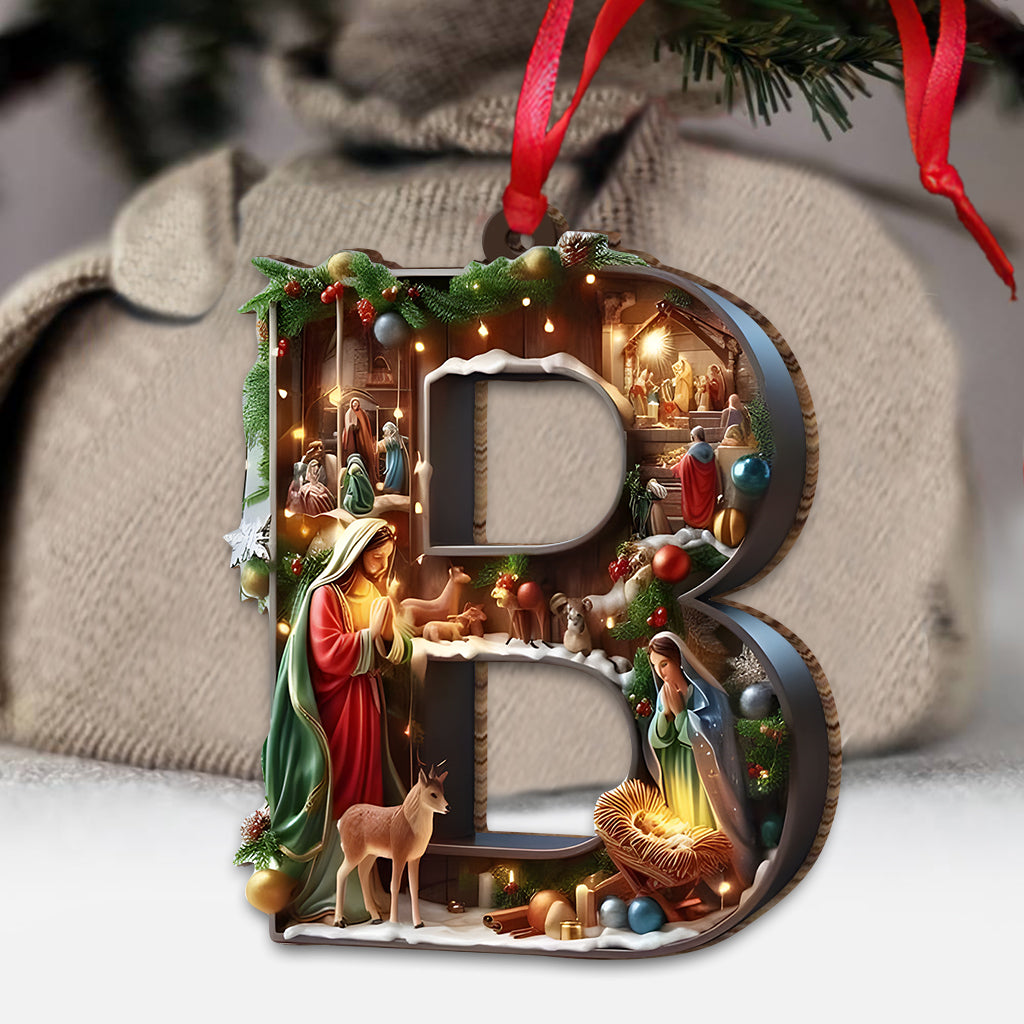 Holy Alphabet - Personalized Christian Ornament