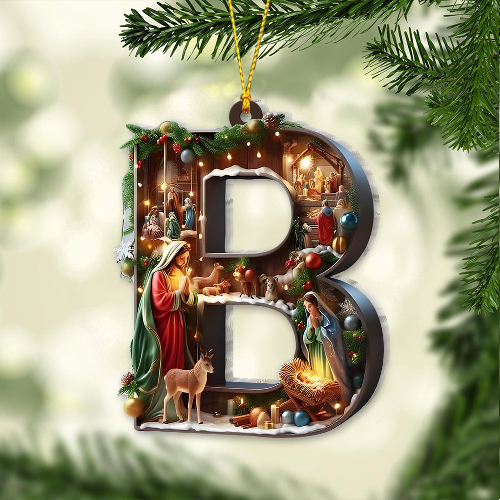 Holy Alphabet - Personalized Christian Ornament