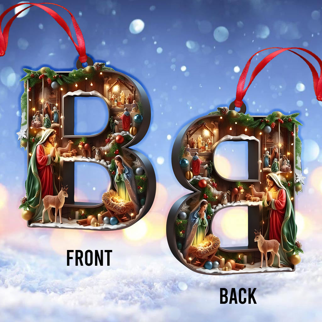 Holy Alphabet - Personalized Christian Ornament