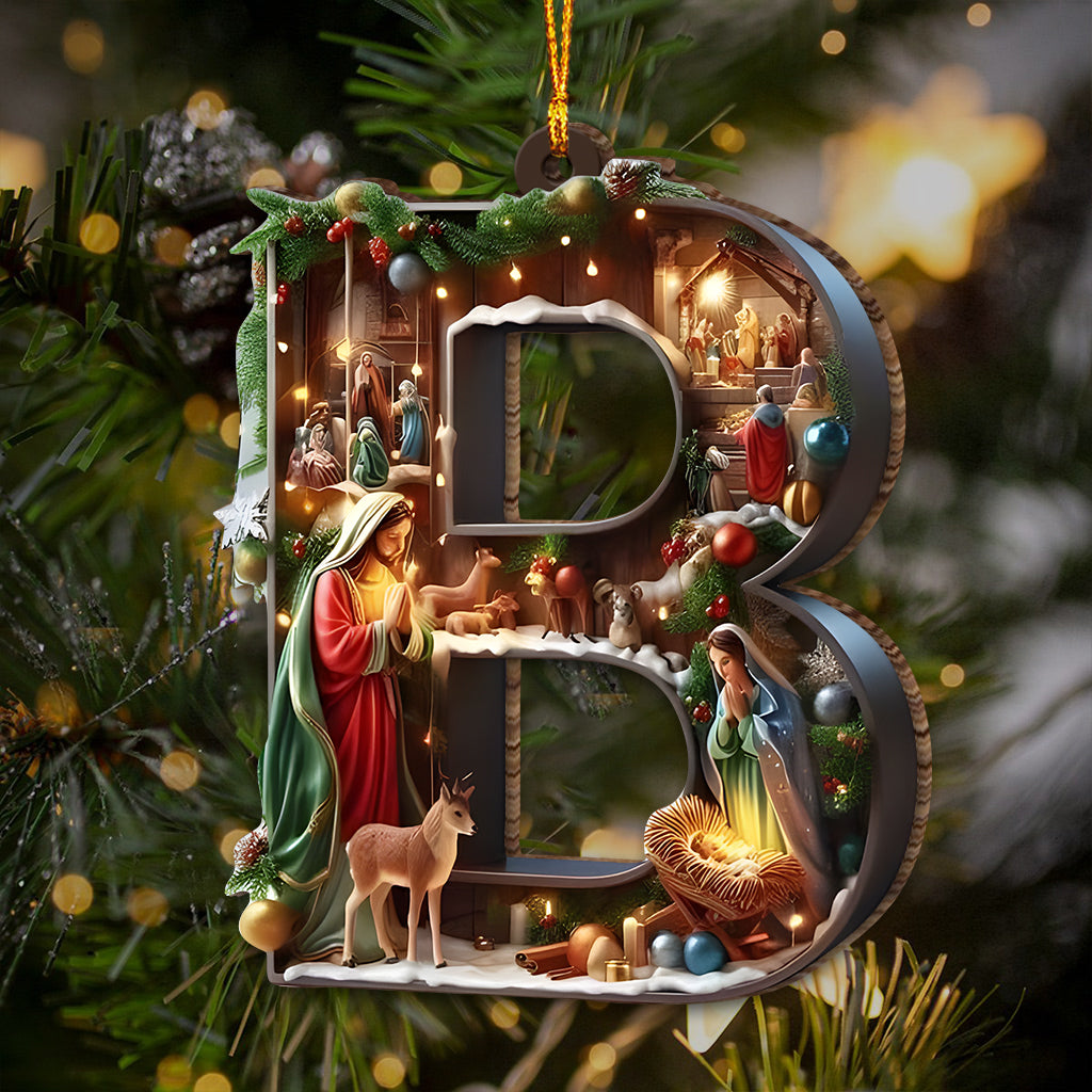 Holy Alphabet - Personalized Christian Ornament