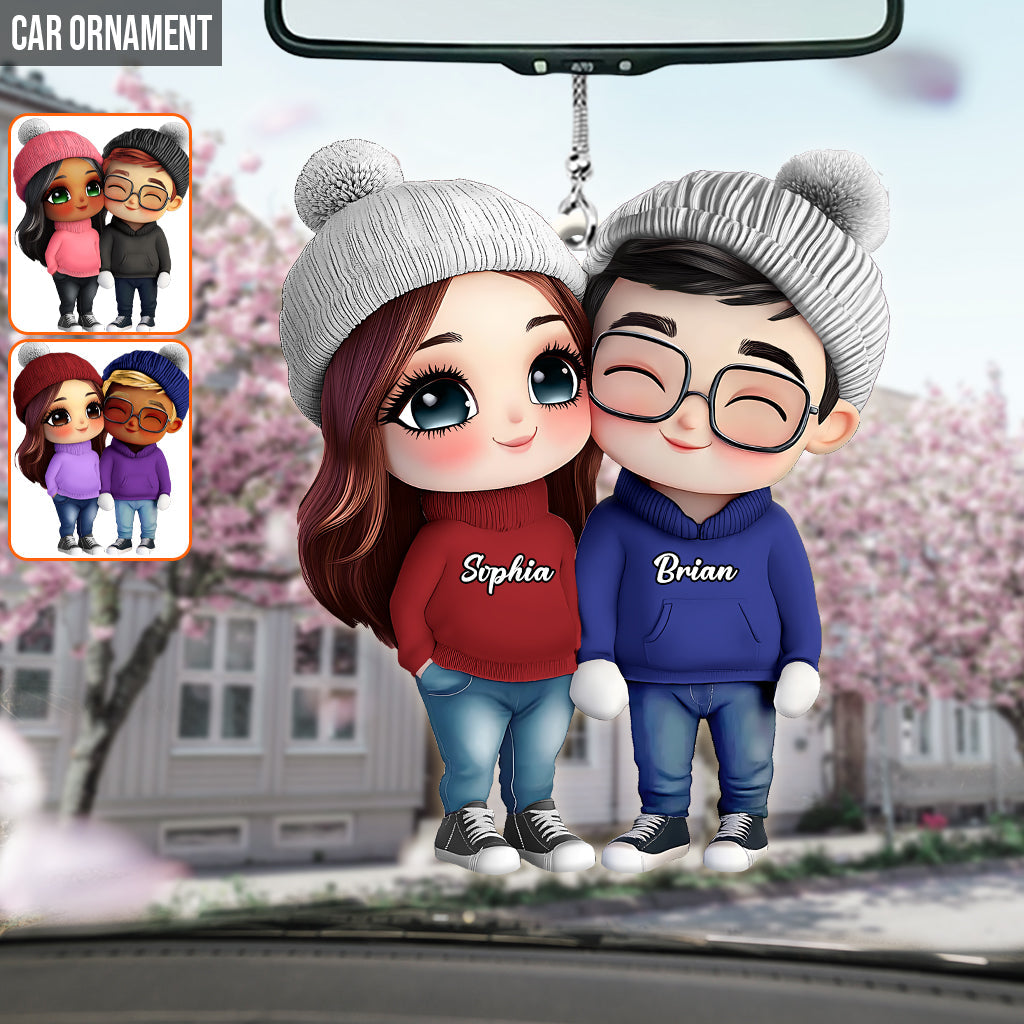It's You & Me - Personalized Couple Car Ornament