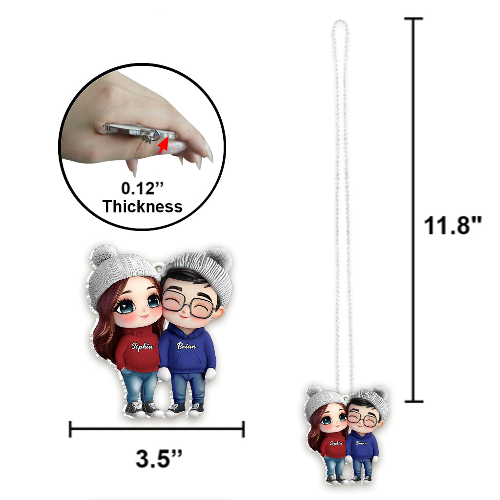 It's You & Me - Personalized Couple Car Ornament