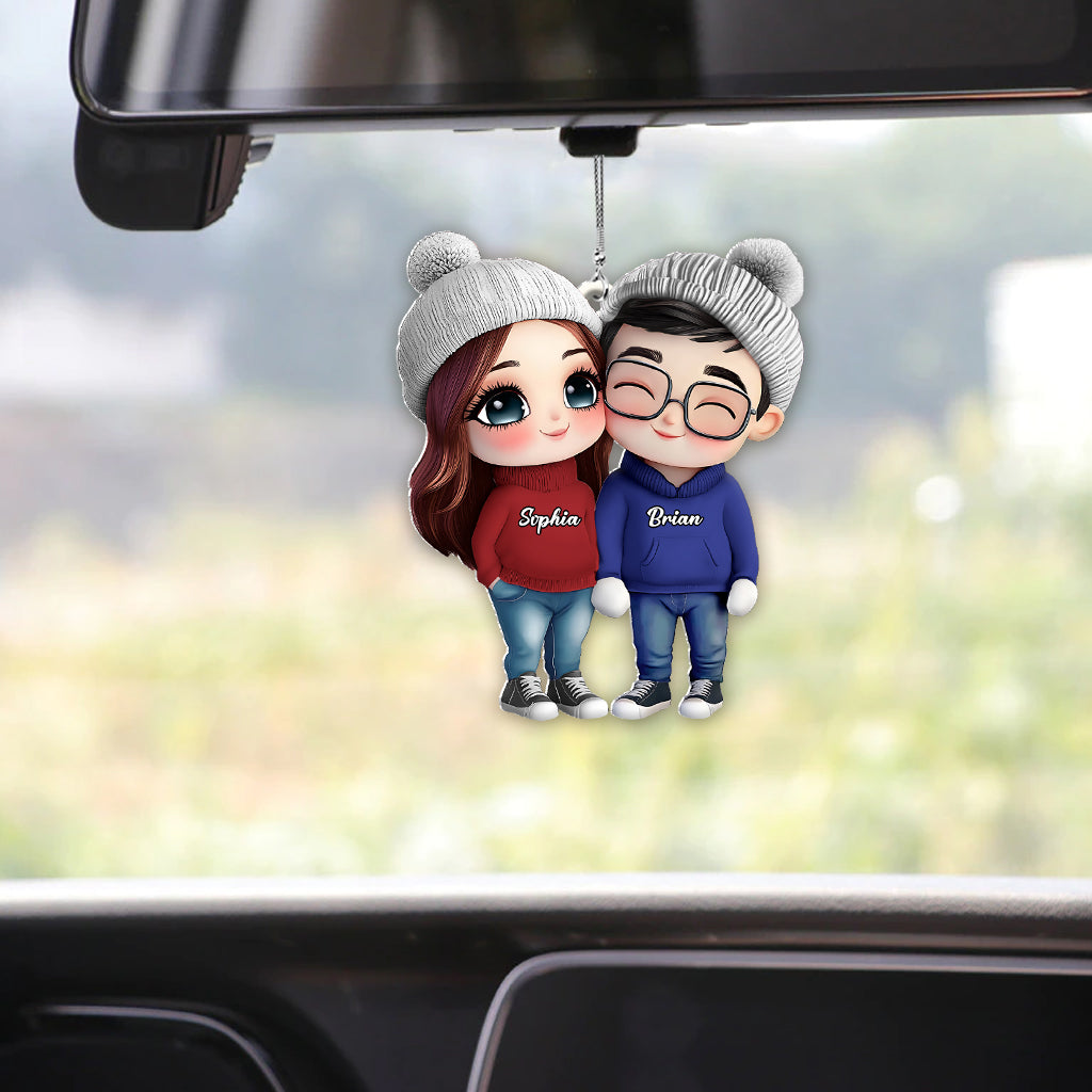 It's You & Me - Personalized Couple Car Ornament