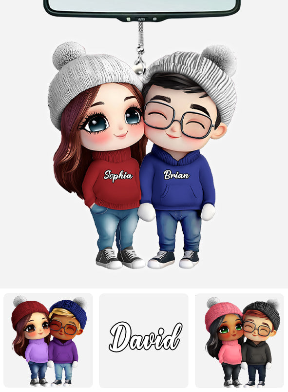 It's You & Me - Personalized Couple Car Ornament