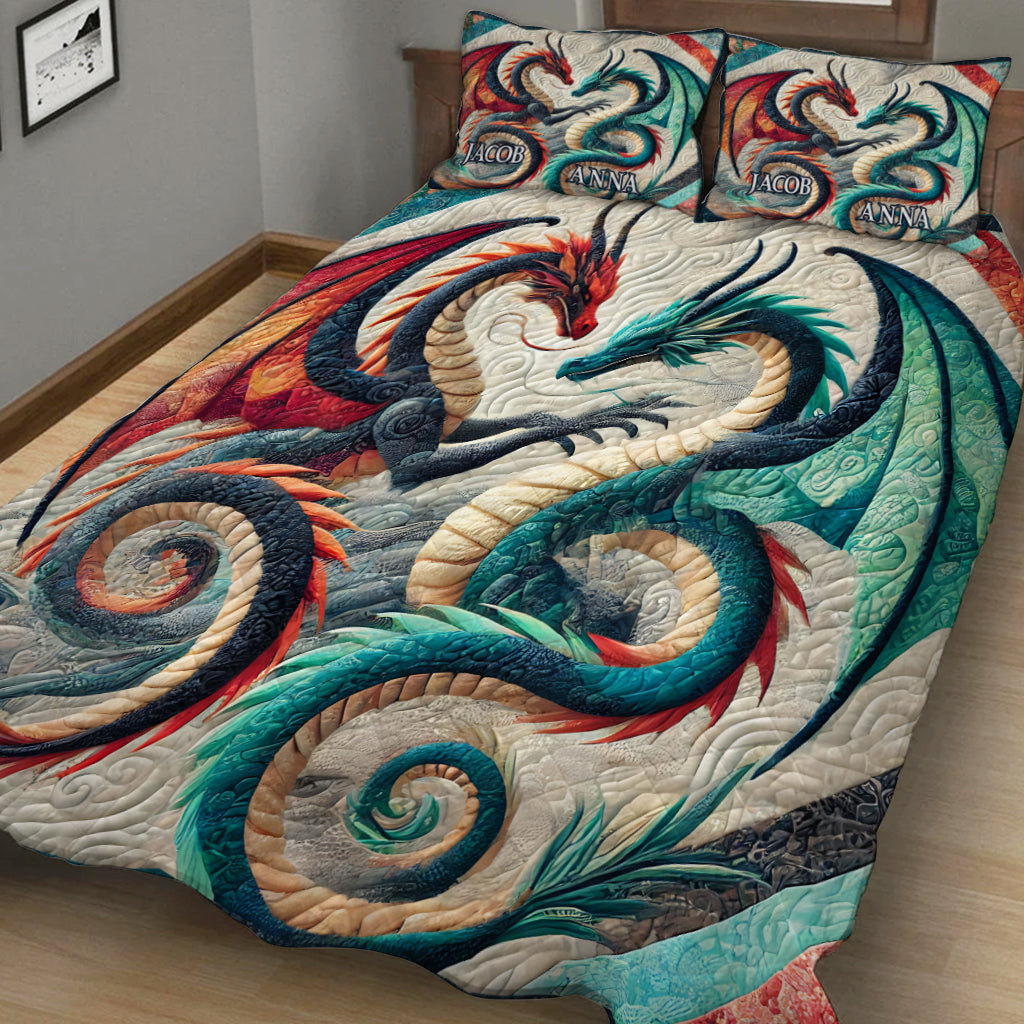 We Got This - Personalized Dragon Quilt Set