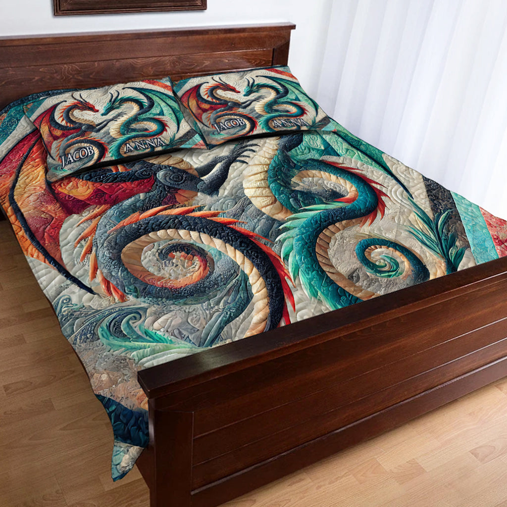 We Got This - Personalized Dragon Quilt Set