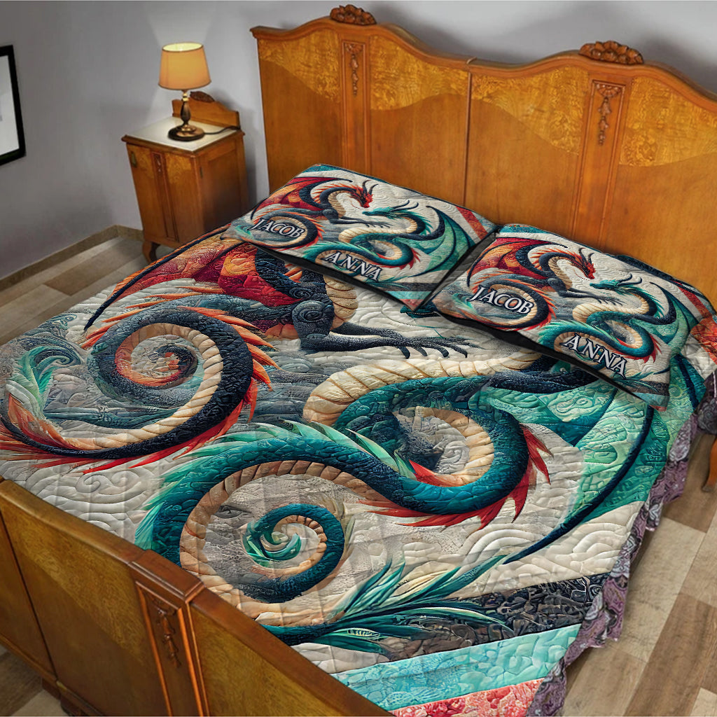 We Got This - Personalized Dragon Quilt Set