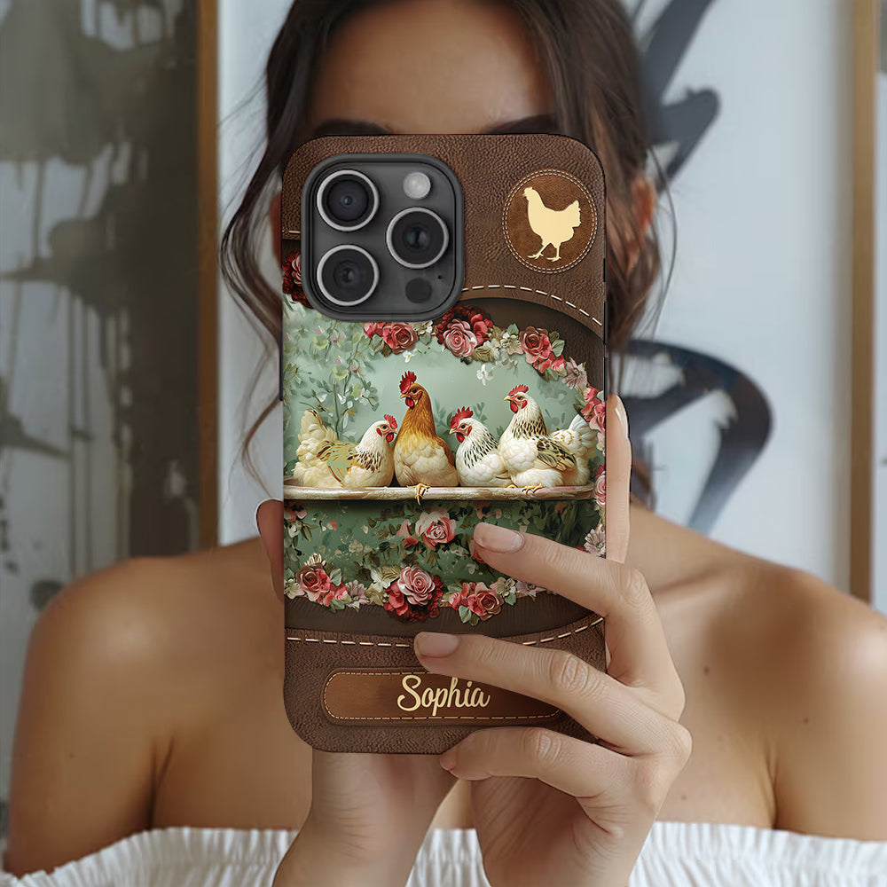 Chicken Lady - Personalized Chicken Full Print Phone Case