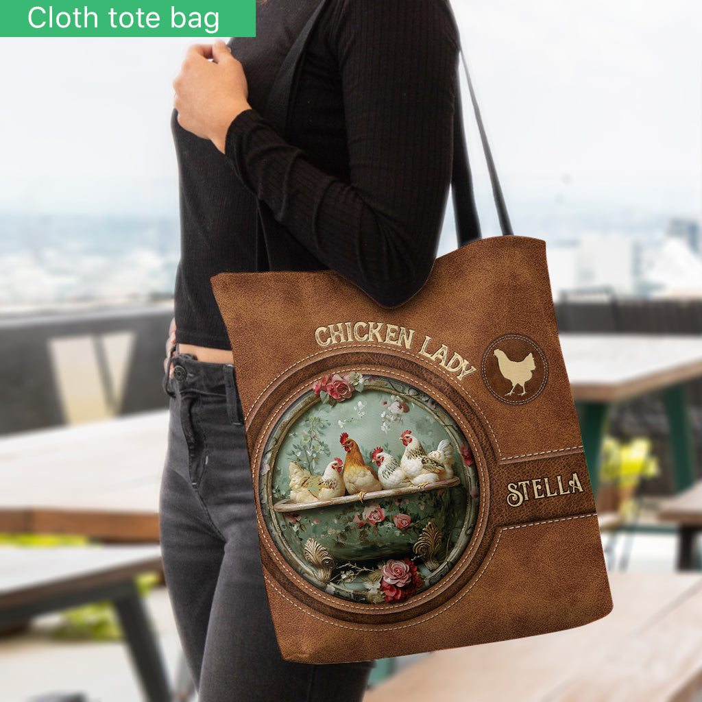 Chicken Lady - Personalized Chicken Tote Bag