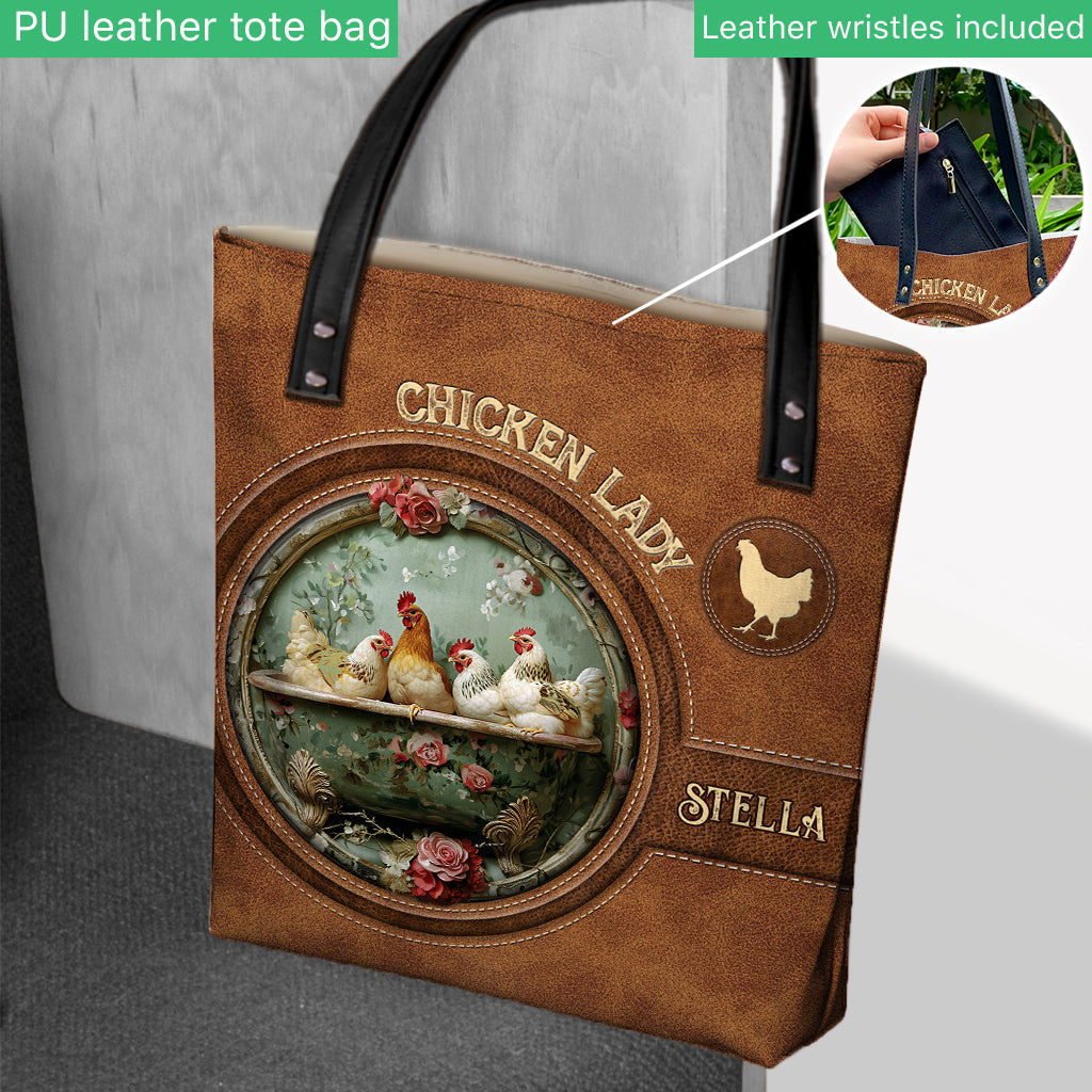 Chicken Lady - Personalized Chicken Tote Bag