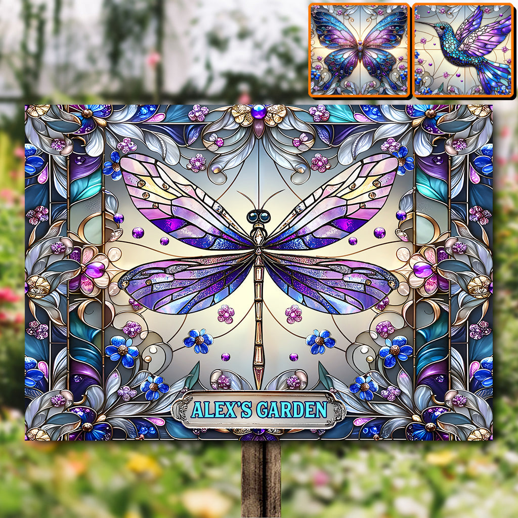 My Little Garden - Personalized Gardening Rectangle Metal Sign