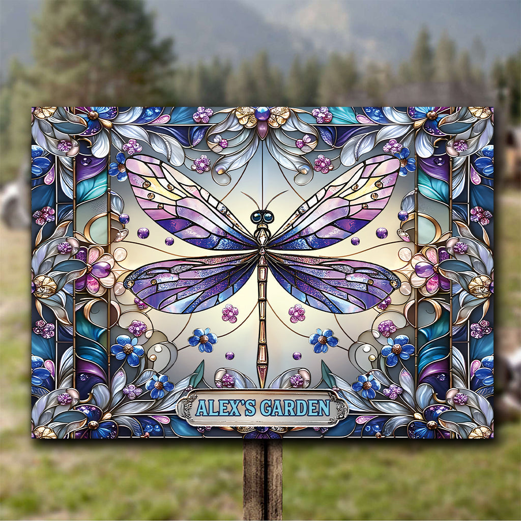 My Little Garden - Personalized Gardening Rectangle Metal Sign