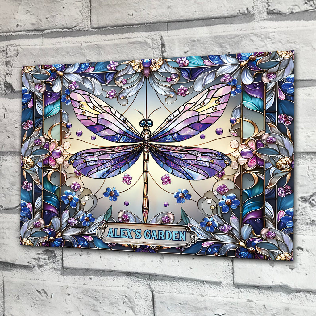 My Little Garden - Personalized Gardening Rectangle Metal Sign