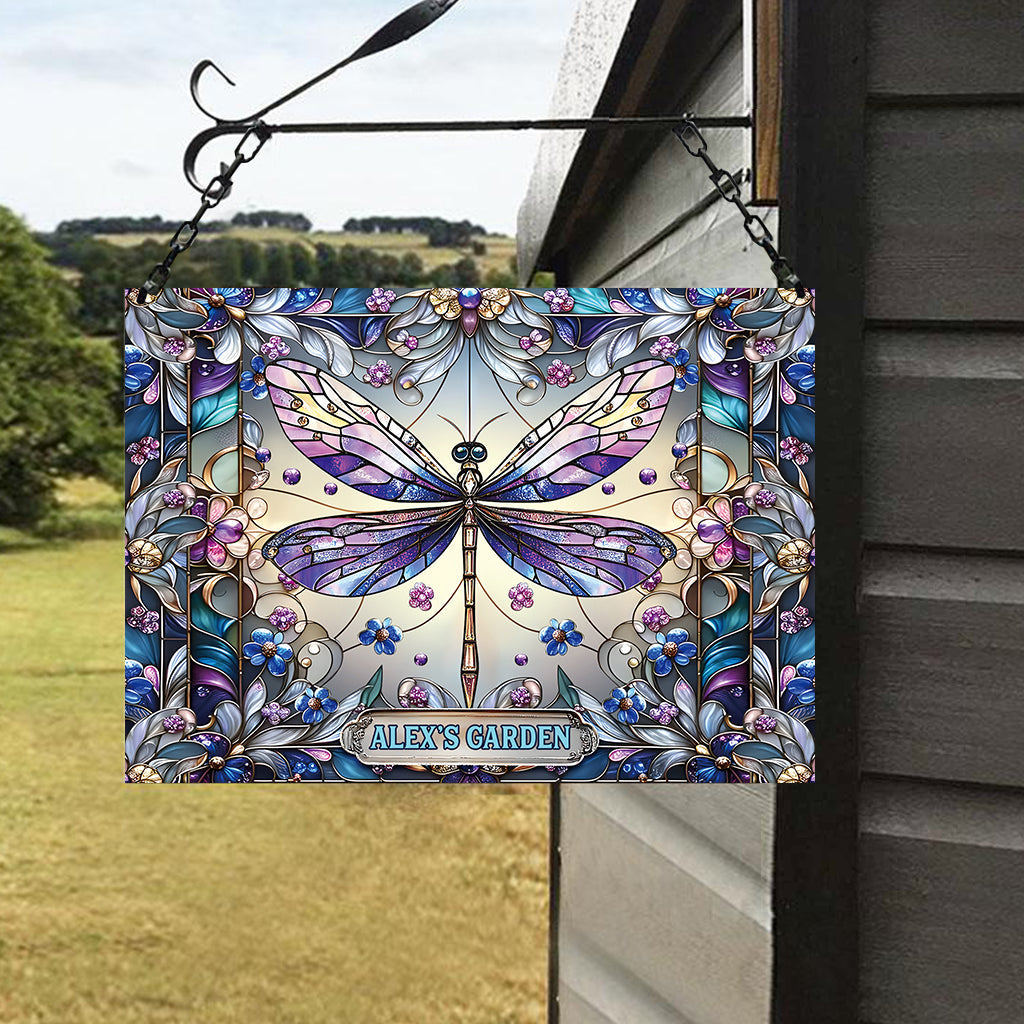 My Little Garden - Personalized Gardening Rectangle Metal Sign