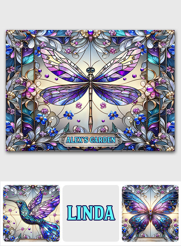 My Little Garden - Personalized Gardening Rectangle Metal Sign