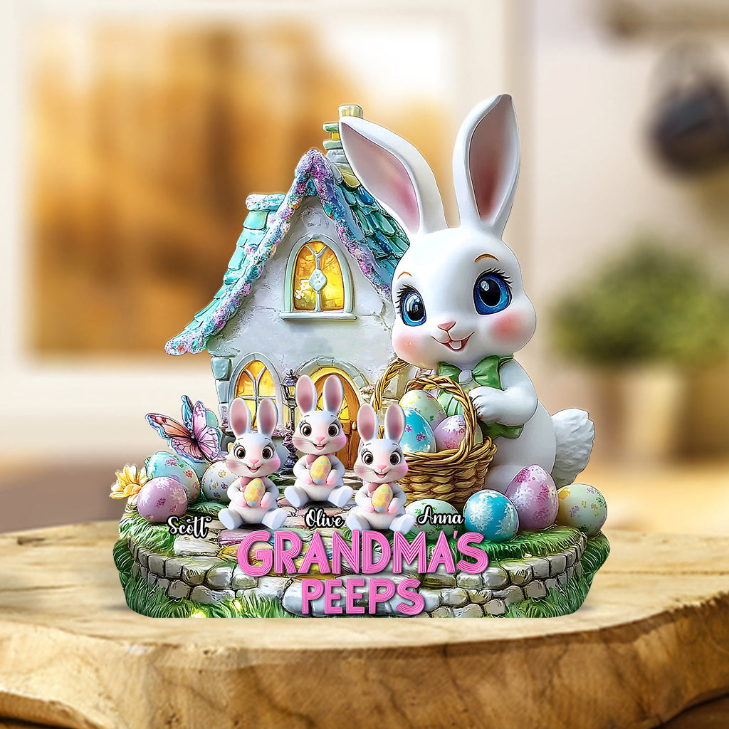 Grandma's Peeps - Personalized Grandma Custom Shaped Acrylic Plaque