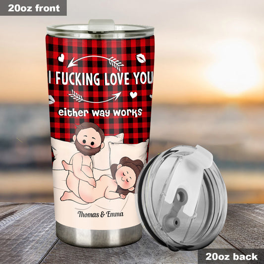 I Love You - Personalized Couple Tumbler