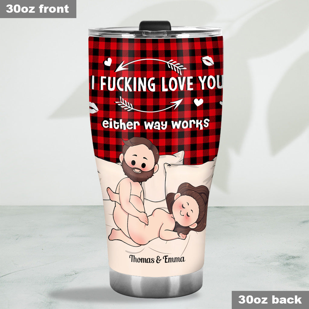 I Love You - Personalized Couple Tumbler