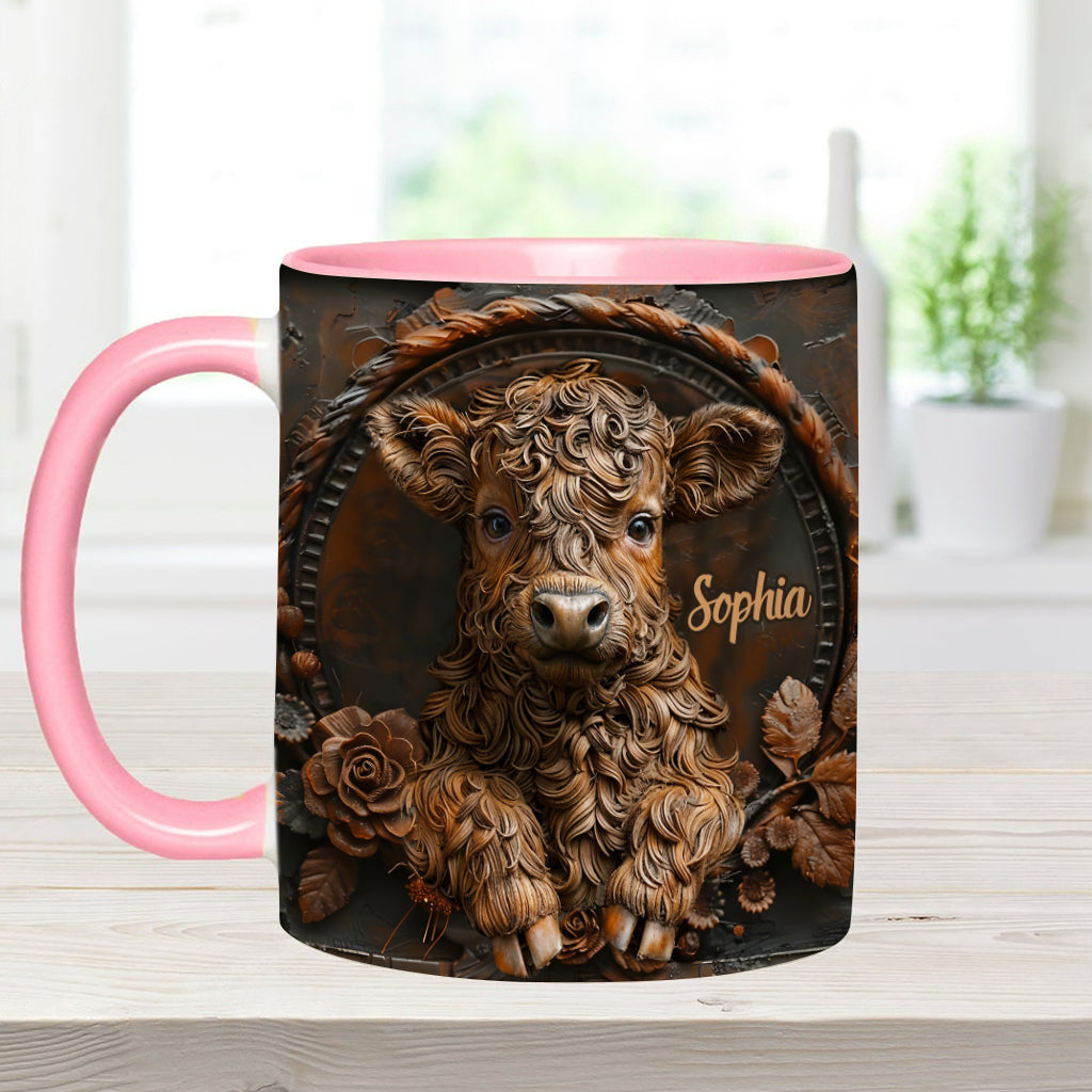 Baby Cow - Personalized Accent Mug