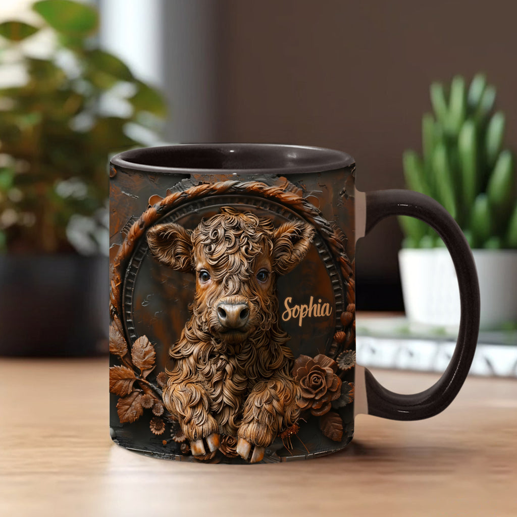 Baby Cow - Personalized Accent Mug