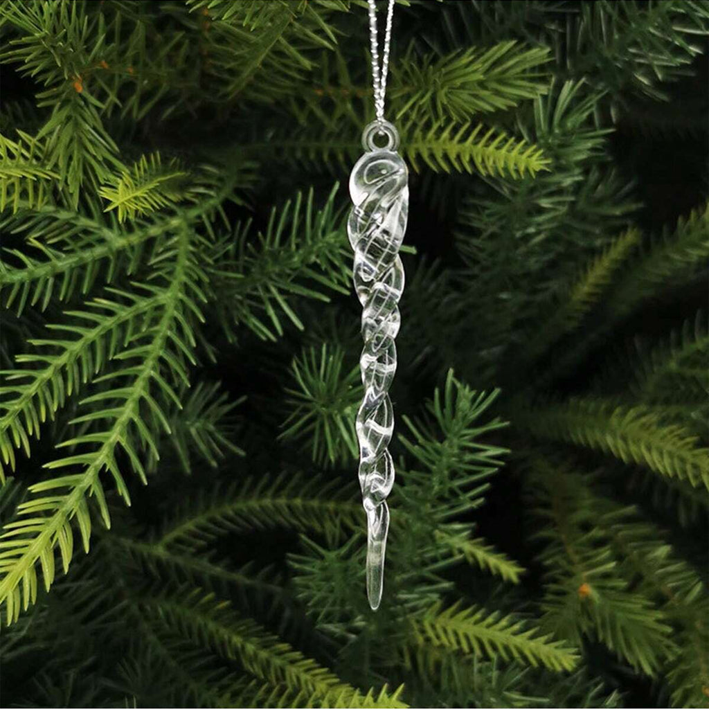 Glass Icicle Ornament