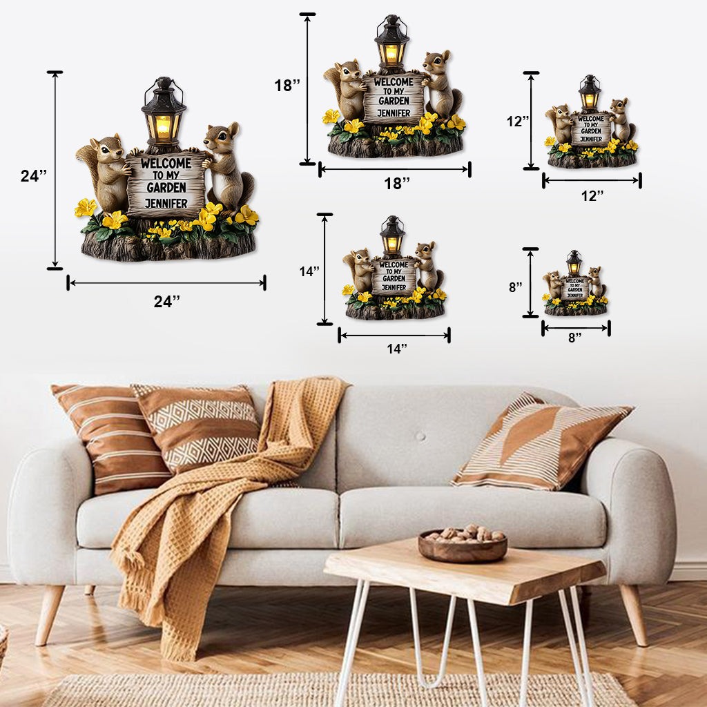 Welcome To My Garden - Personalized Gardening Cut Metal Sign