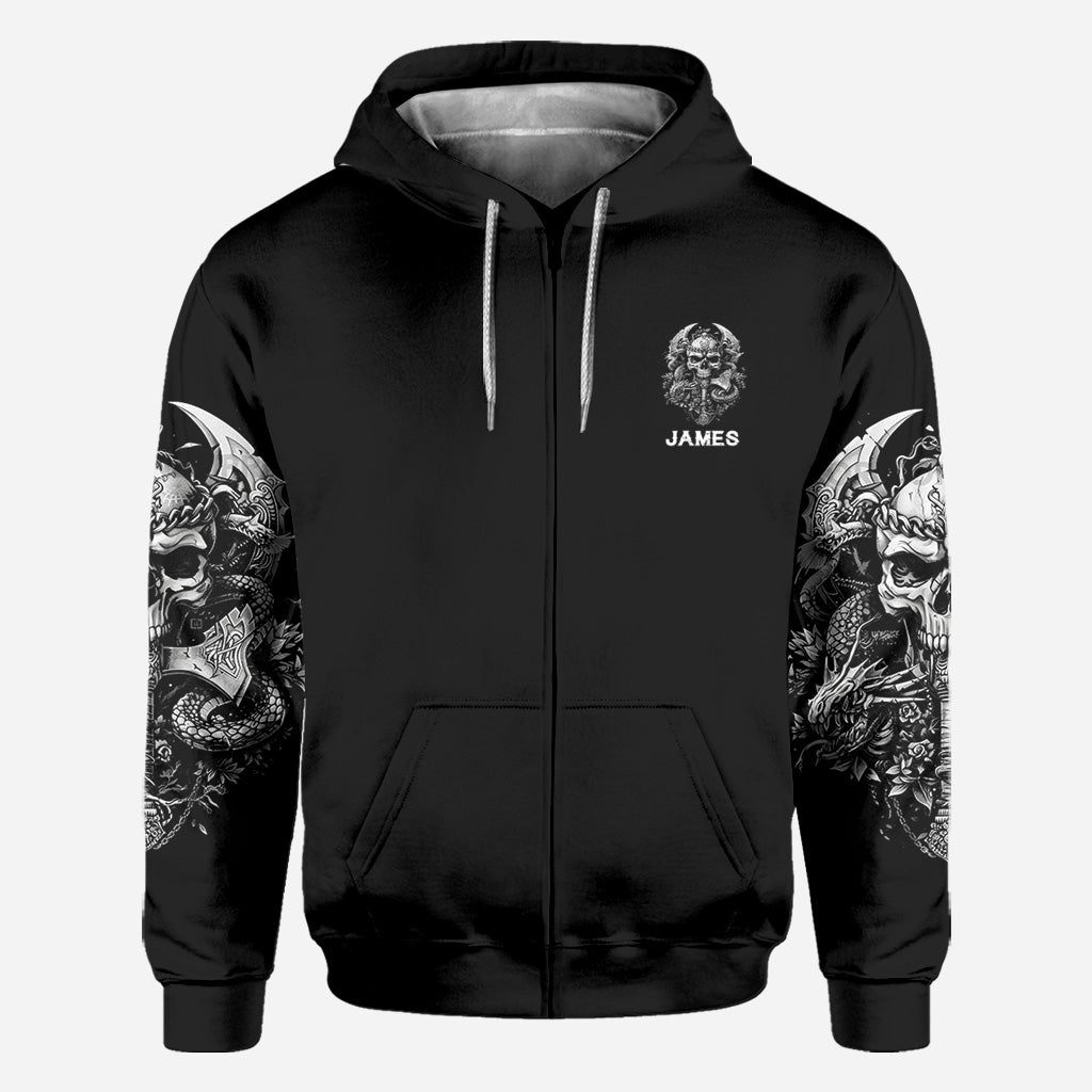 One Day I'm Gonna Just Say - Personalized Skull All Over Shirt