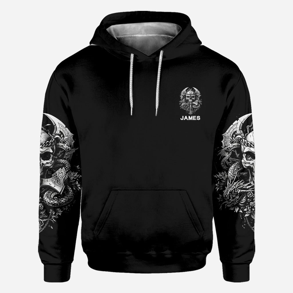 One Day I'm Gonna Just Say - Personalized Skull All Over Shirt