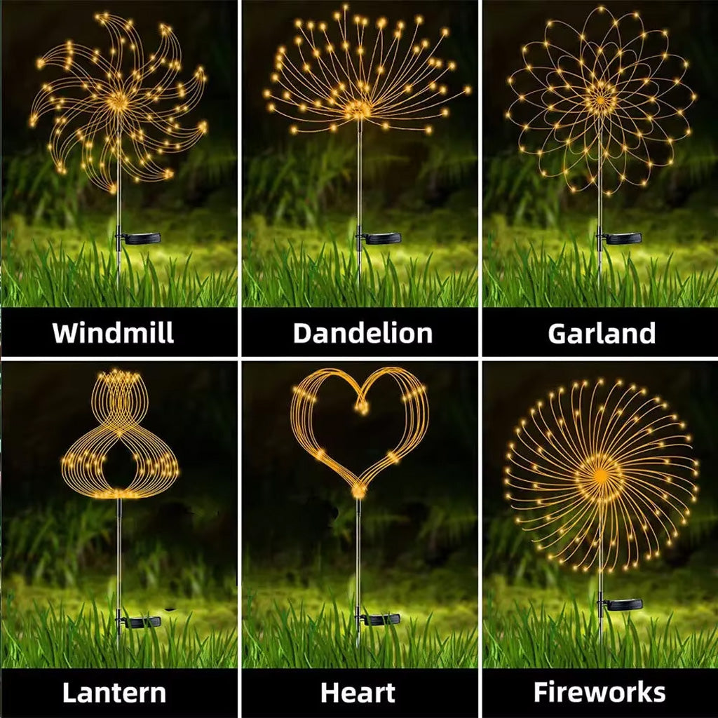 Solar Firework Lights - Christmas Solar Firework Lights