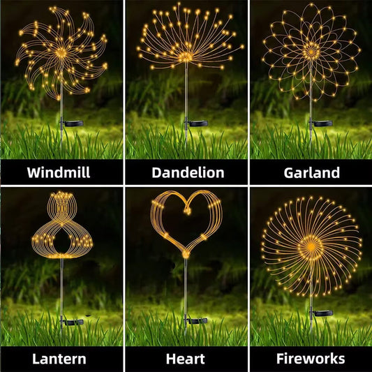Solar Firework Lights - Christmas Solar Firework Lights