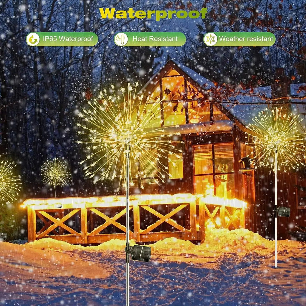 Solar Firework Lights - Christmas Solar Firework Lights