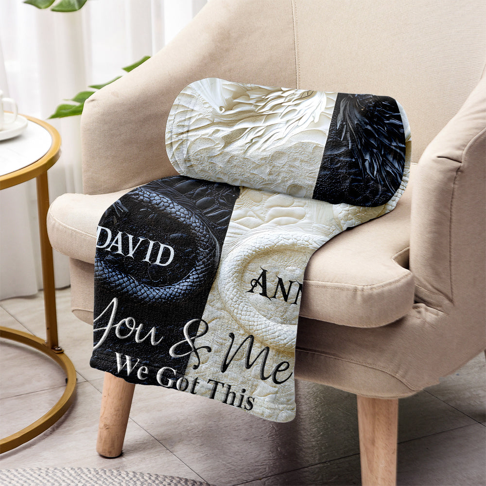 You & Me We Got This - Personalized Dragon Blanket