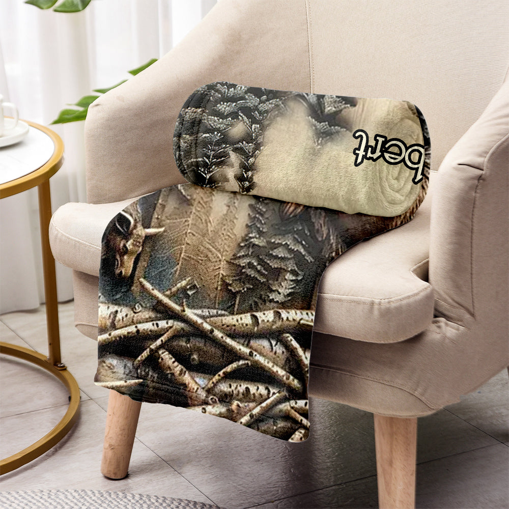 Love Hunting - Personalized Hunting Blanket