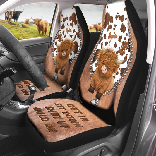 Get In Sit Down Shut Up Hold On - Personalized Frog Seat Covers