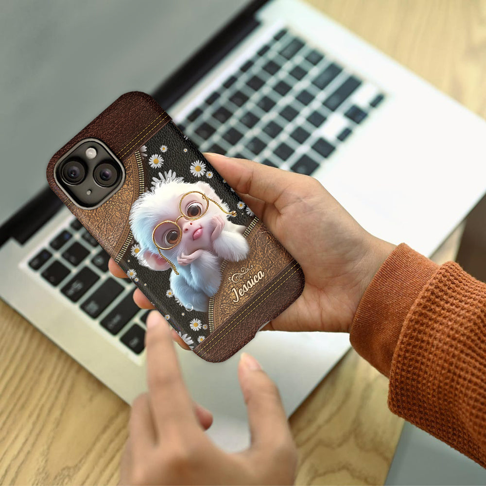 Cute Monkey - Personalized Full Print Phone Case