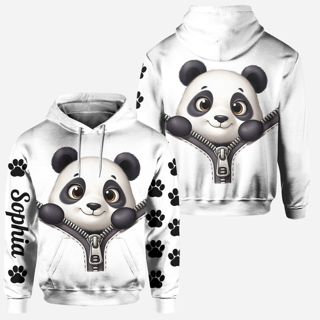 Cute Panda - Personalized Panda Lover Hoodie and Leggings